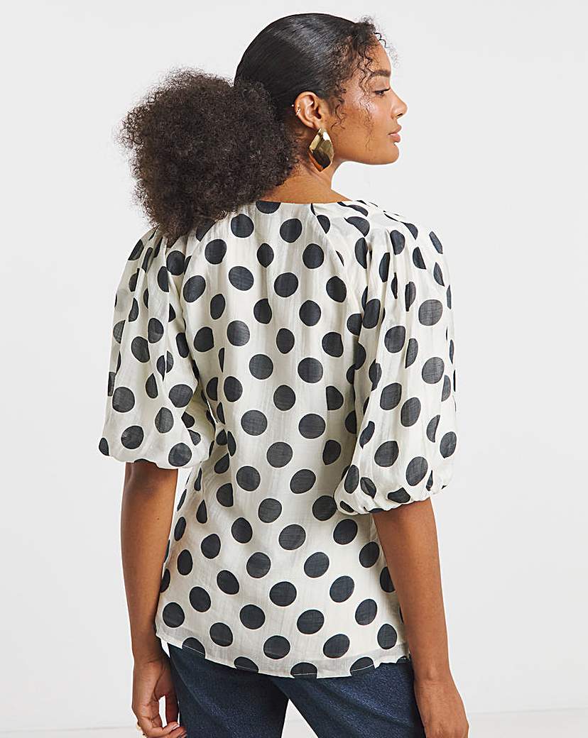 Joanna Hope Puff Sleeve Top