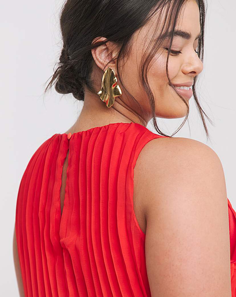 Joanna Hope Pleated Ombre Dress