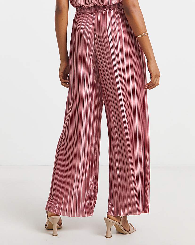 Joanna Hope Plisse Wide Leg Trousers