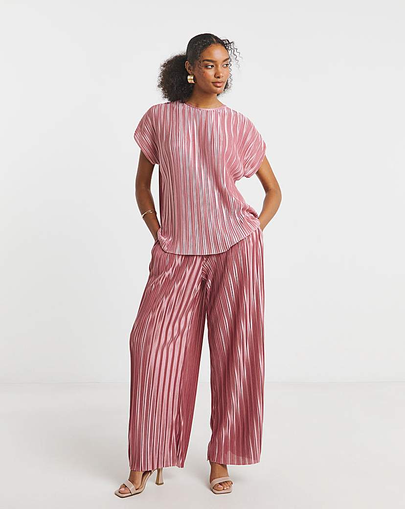 Joanna Hope Plisse Blouse