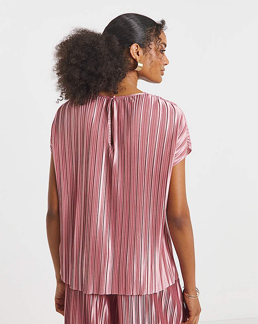 Joanna Hope Plisse Blouse