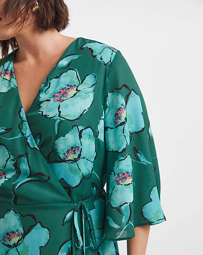 Joanna Hope Printed Wrap Dress