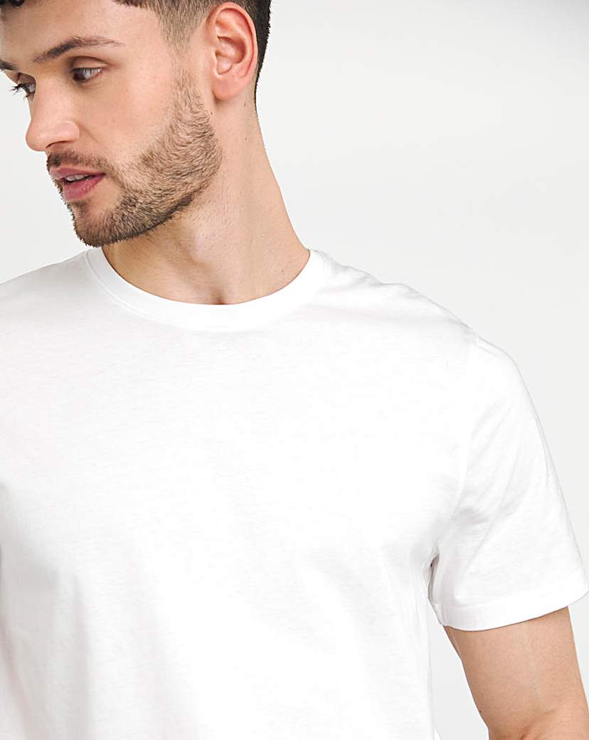 5 Pack Crew T-Shirts Extra Long