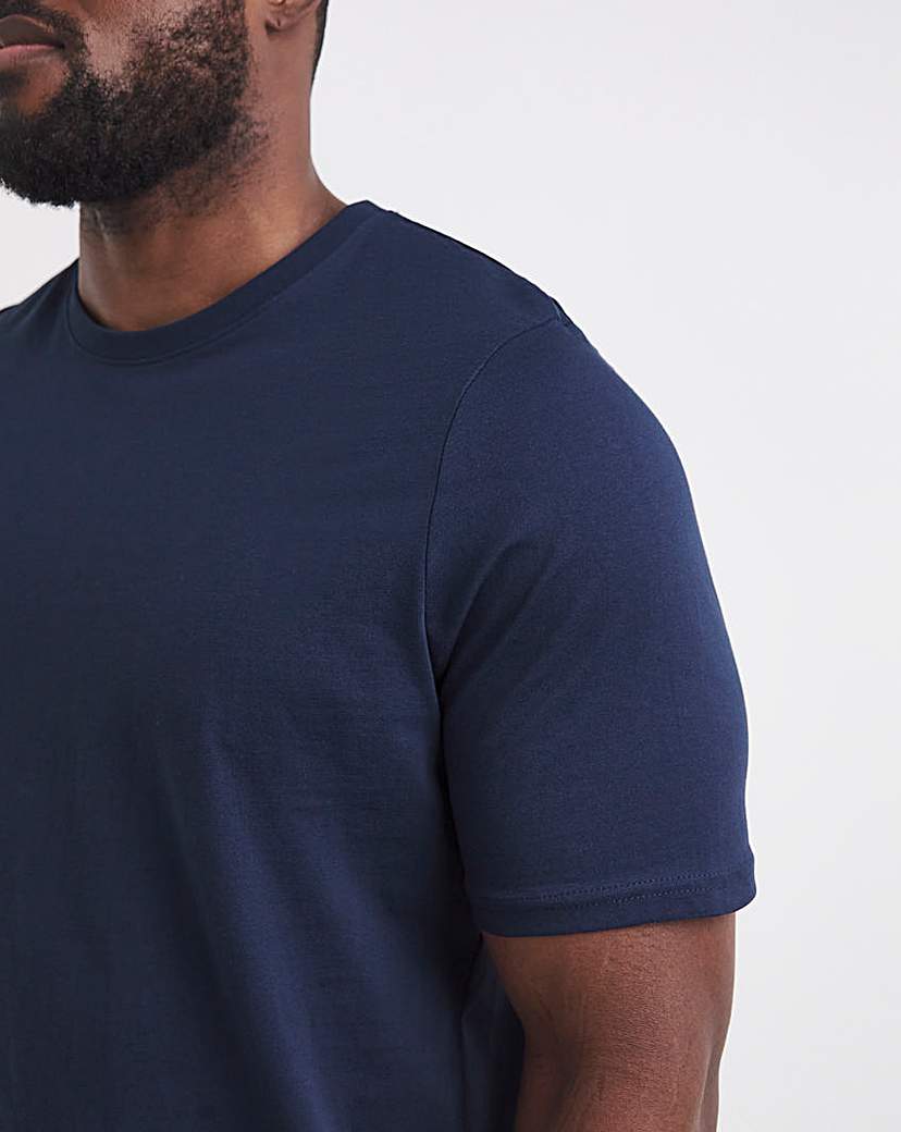 5 Pack Crew T-Shirts Extra Long