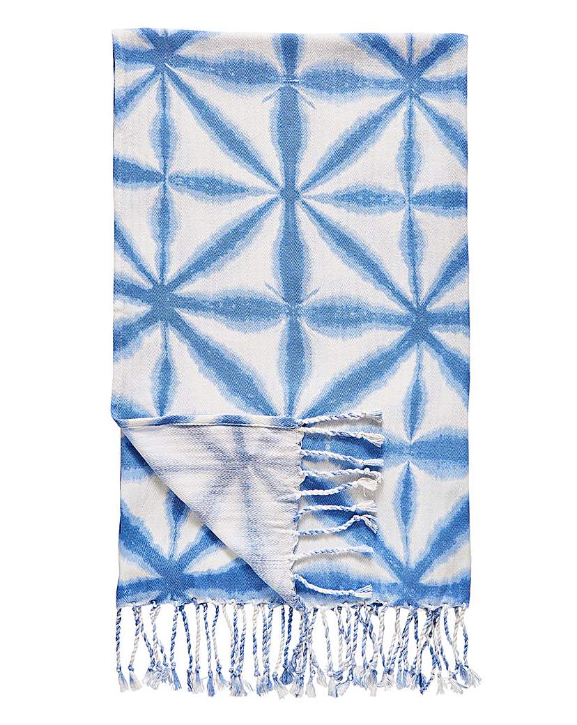 Tie Dye Blue Throw