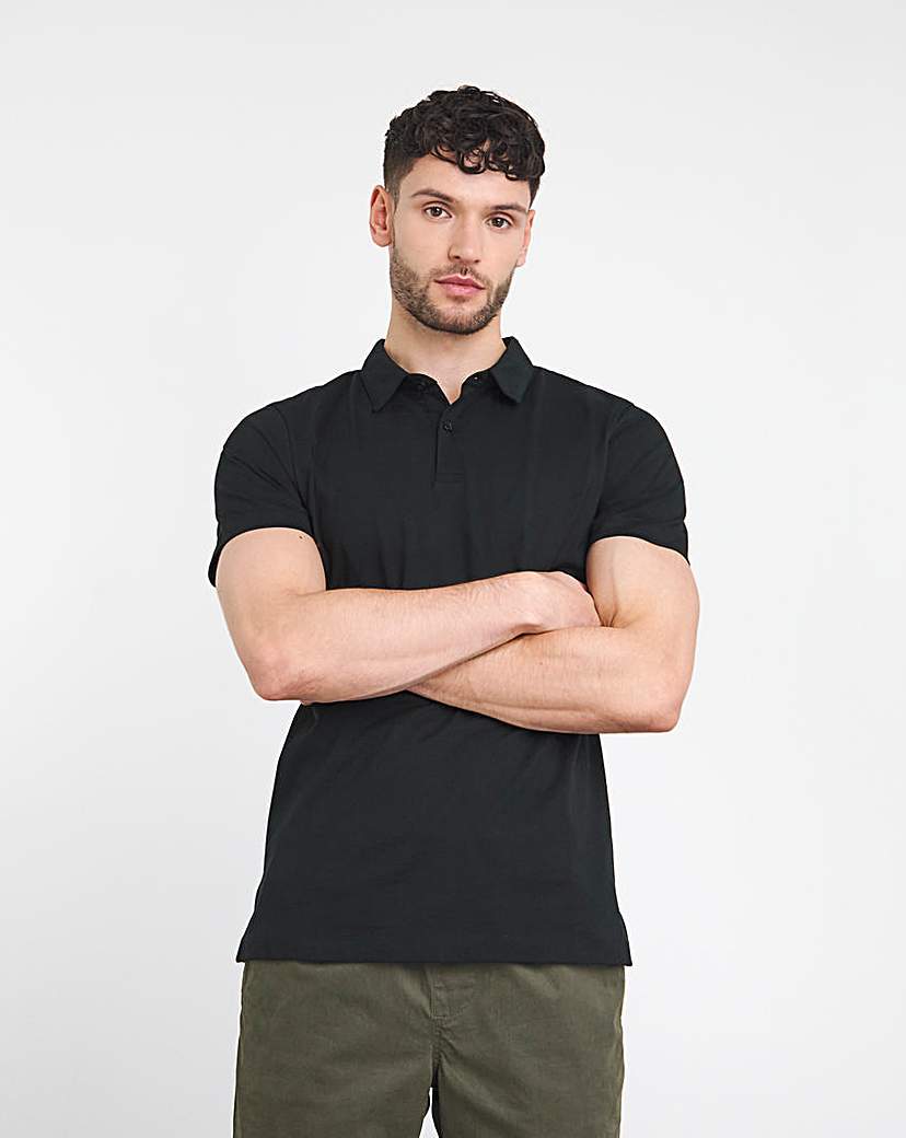 Pure Cotton Jersey Polo Long