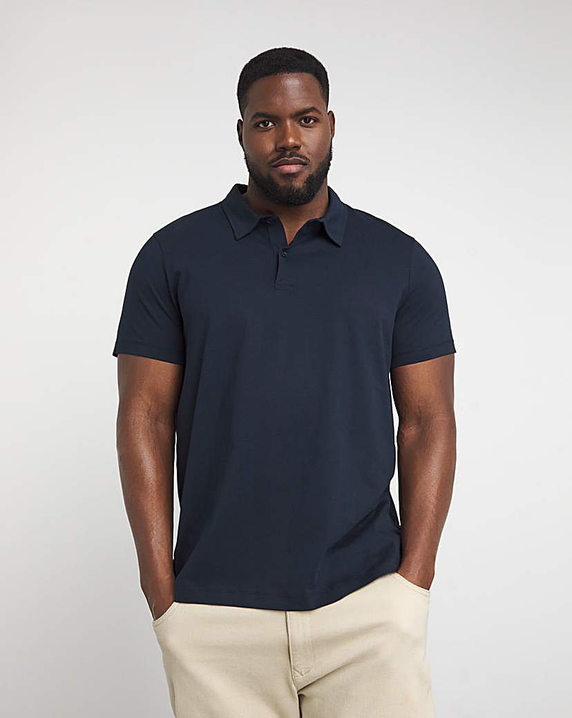 Pure Cotton Jersey Polo Long