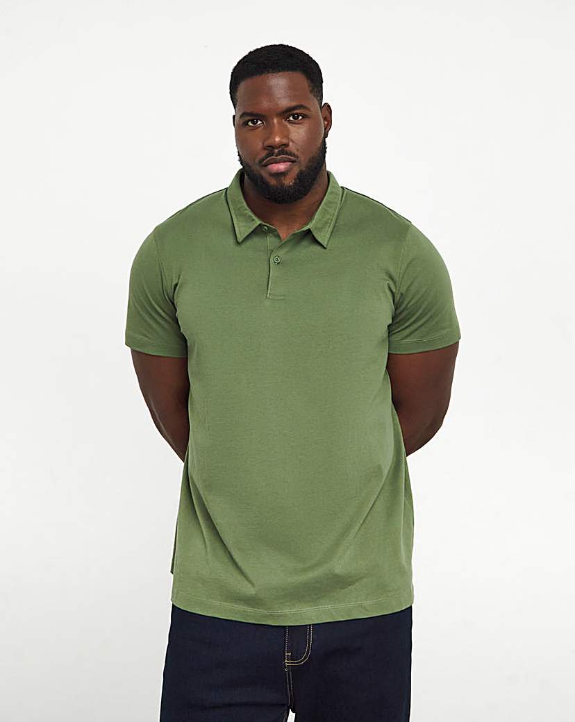 Pure Cotton Jersey Polo Long