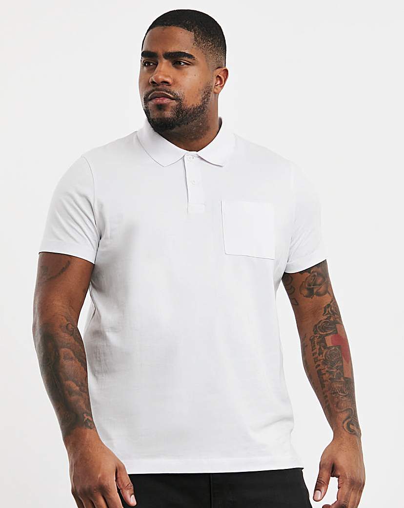 Pure Cotton Jersey Pocket Polo Long