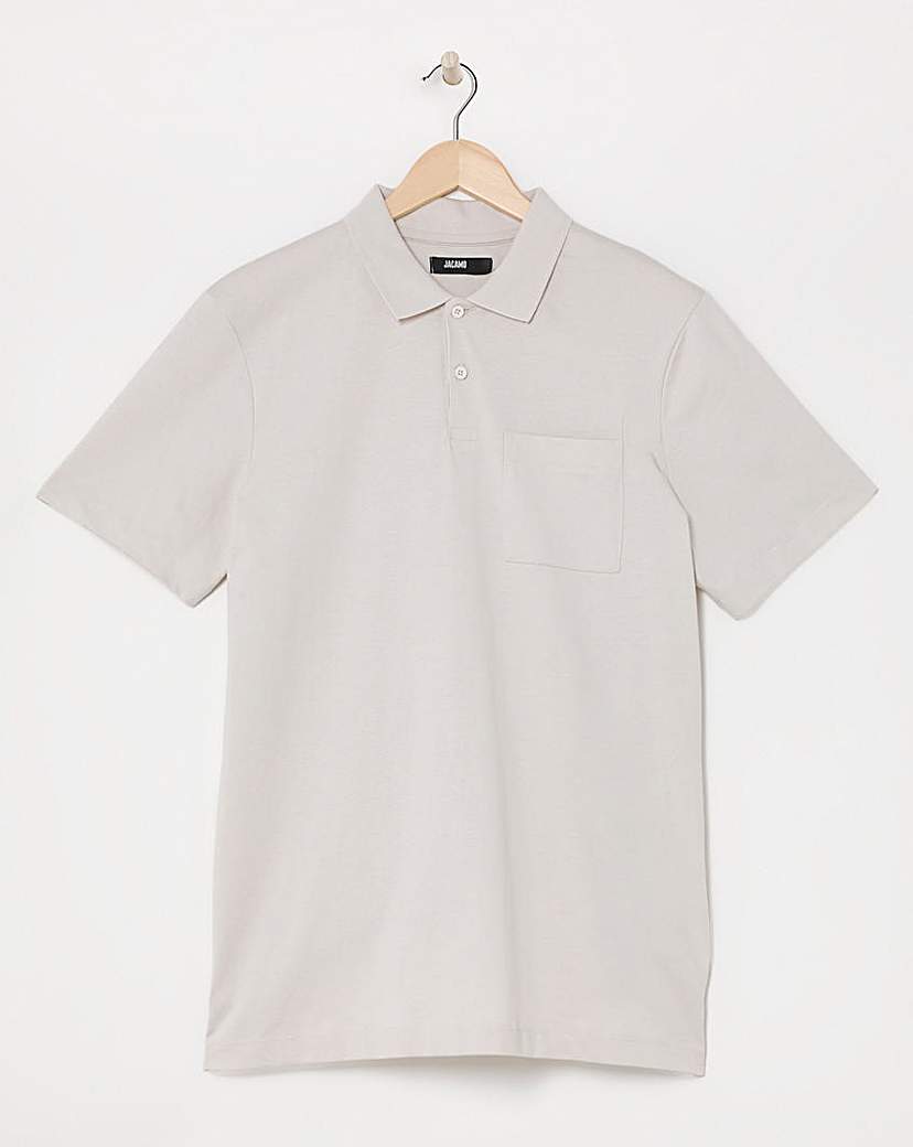 Pure Cotton Jersey Pocket Polo Long