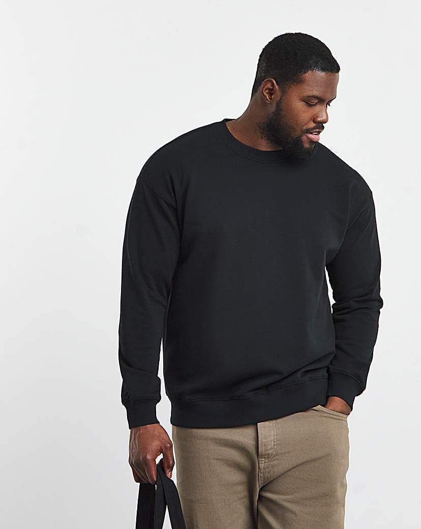 Relaxed Fit Crew Neck Sweatshirt