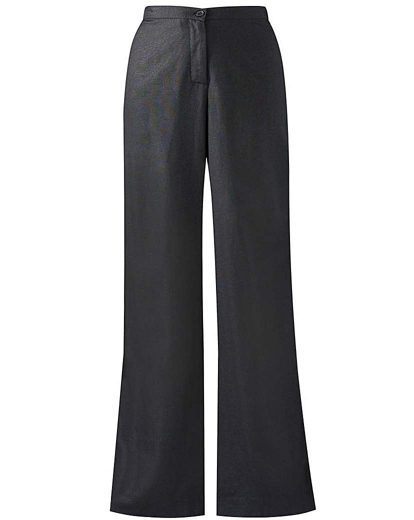 Image of JOANNA HOPE Linen Blend Trousers in