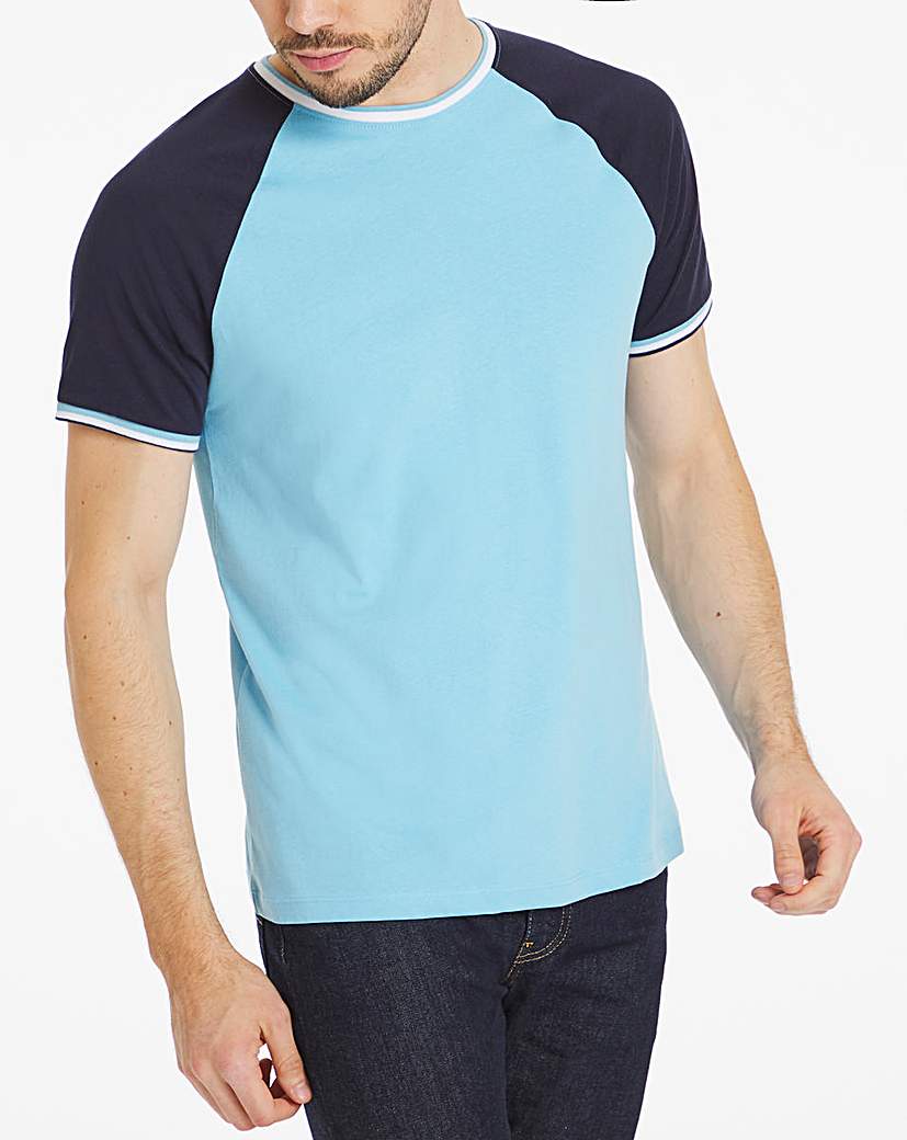 Image of Blue Raglan T-shirt