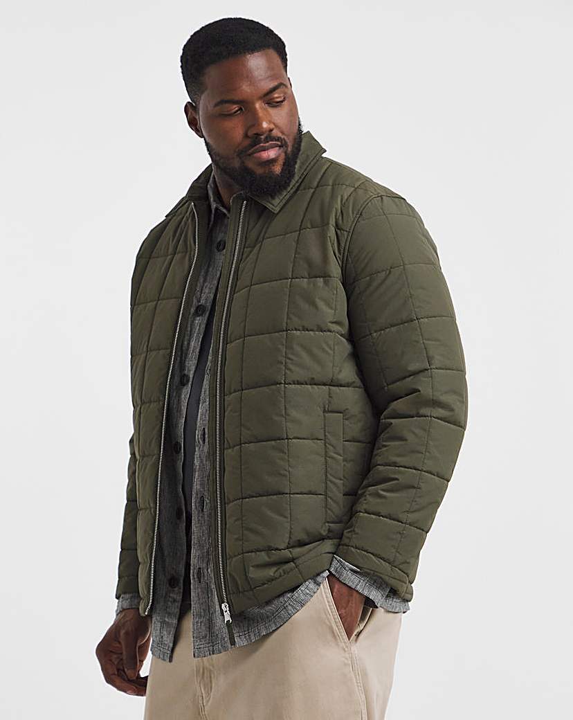 New In - Water Resistant Square Quilt Shacket