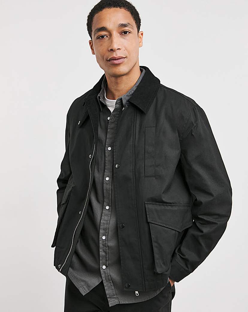 wax cord collar jacket