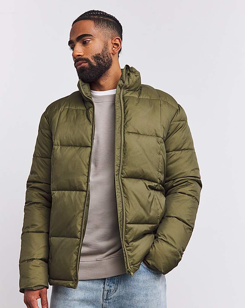 Square Quilt Puffer Jacket