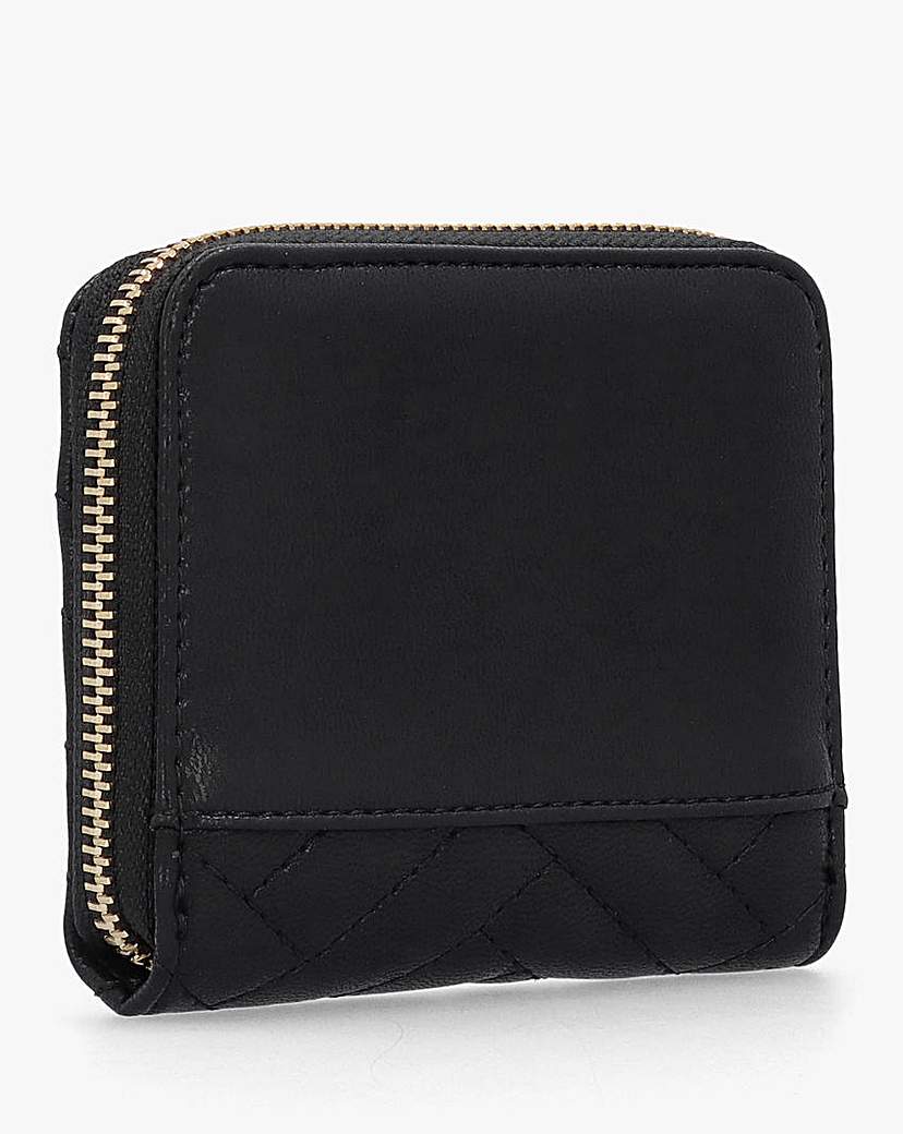 Guess Anning Quilted Zip Around Wallet
