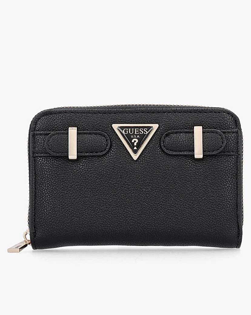 Guess Ali Black Zip Around Wallet