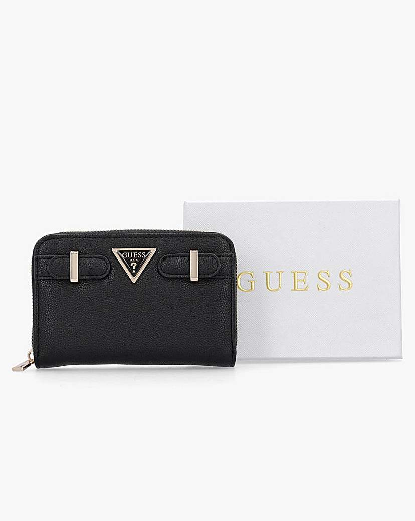 Guess Ali Black Zip Around Wallet
