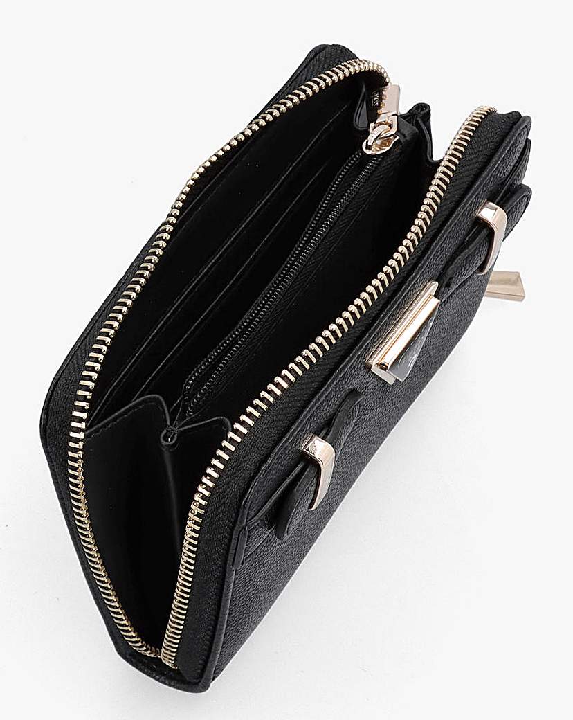 Guess Ali Black Zip Around Wallet