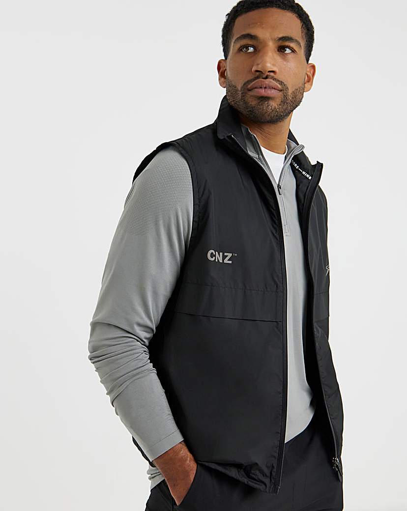 Jack Jones Sport CNZ Paris Vest Black …