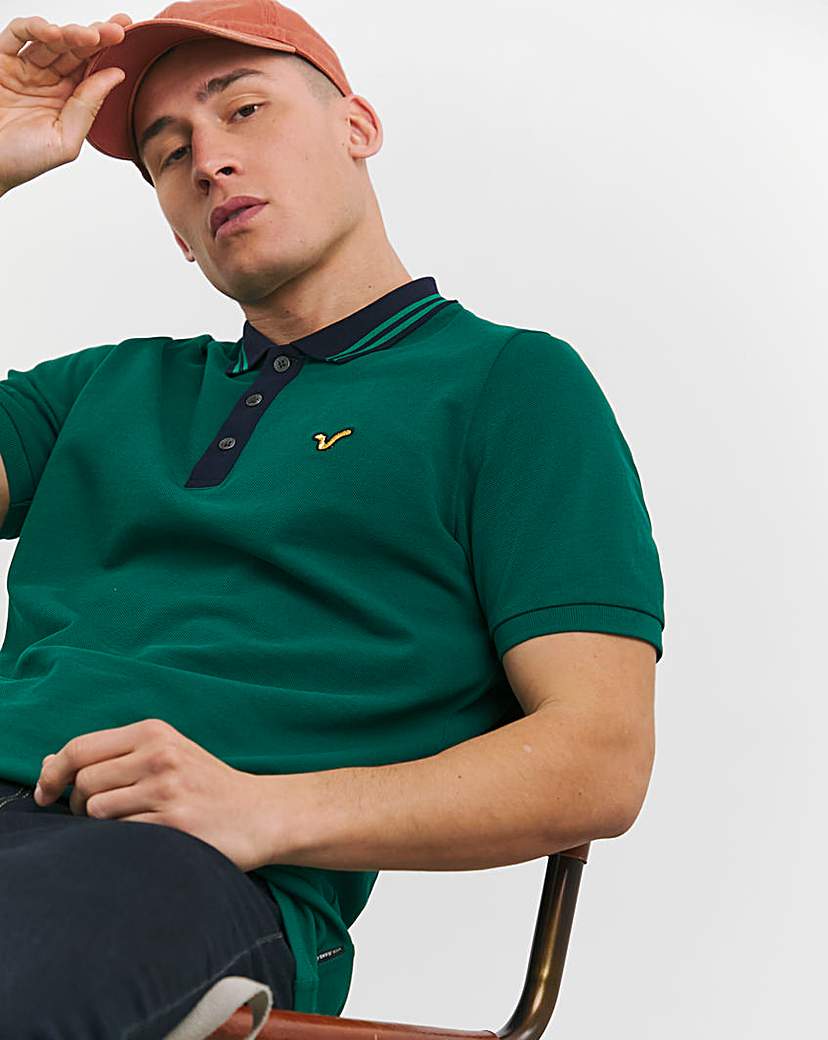 Voi Contrast Collar Polo Long Length