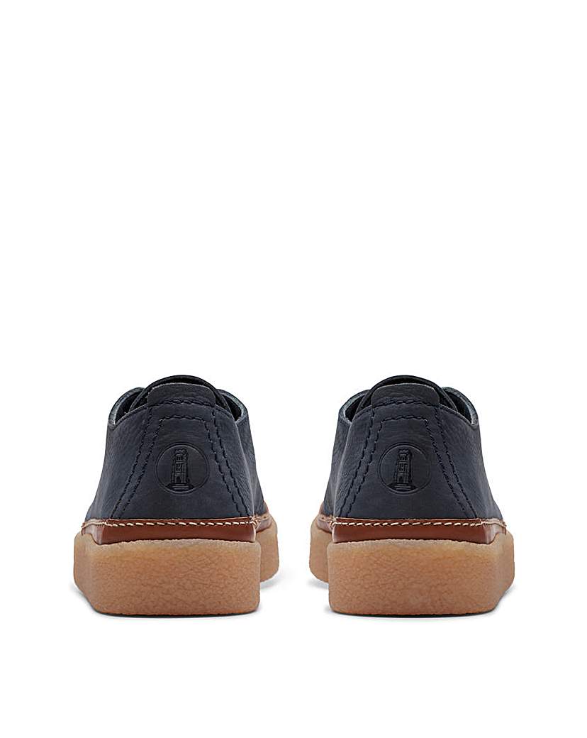 Clarks Clarkwood Low Shoe - Navy Nubuck