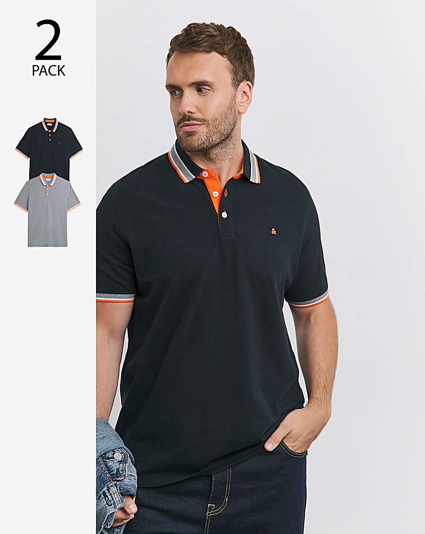 Jack & Jones Paulos 2 Pack Polo