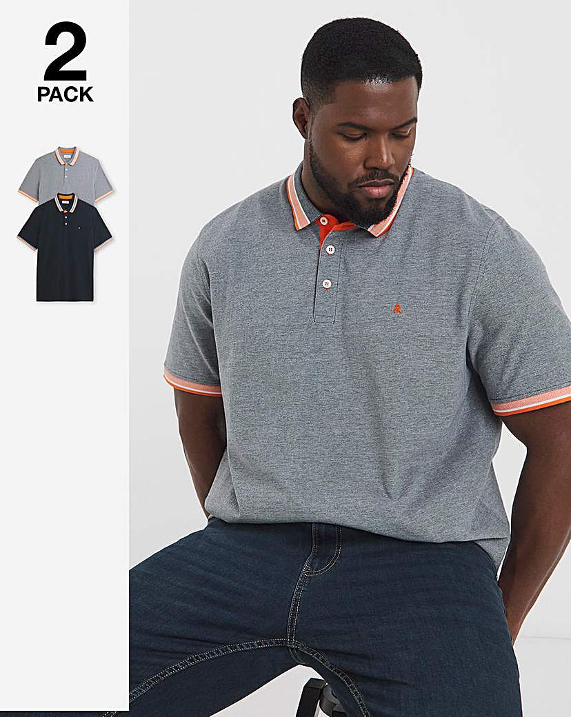 Jack & Jones Paulos Tipped Polo 2 Pack