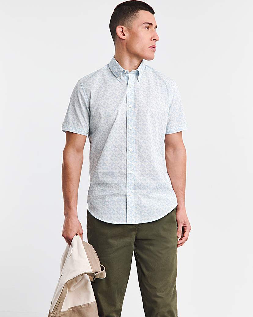 Ben Sherman Geo Print Short Sleeve Shirt