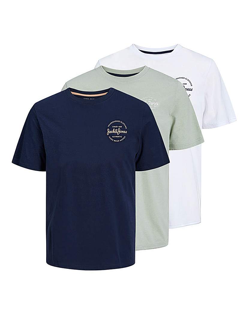 Jack & Jones Forest 3 Pack Crew Neck