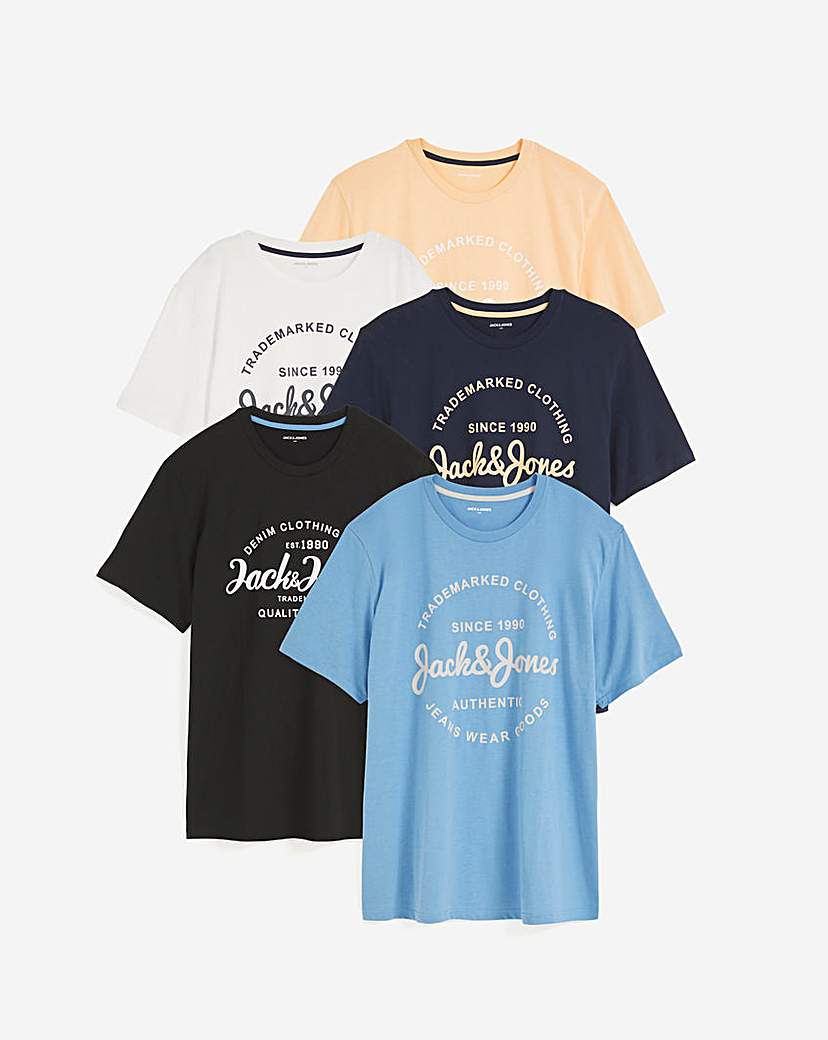 Jack & Jones Forest 5 Pack T-Shirts