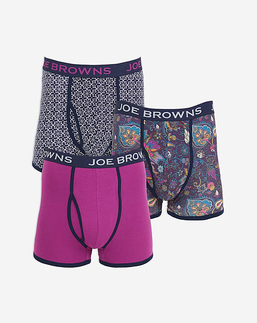 Joe Browns 3 Pack Boxer Shorts