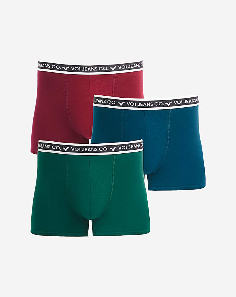 New In - Voi 3 Pack Hipster Boxers