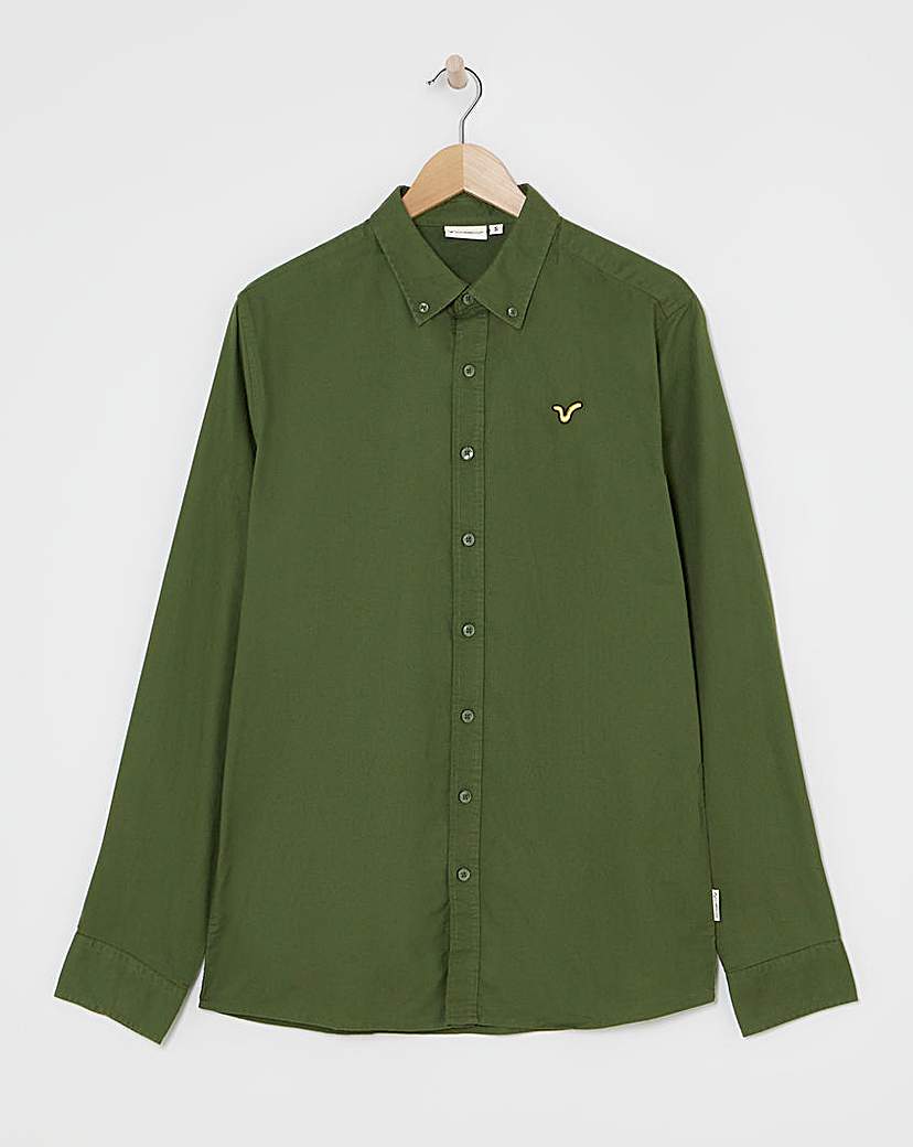 Voi Long Sleeve Oxford Shirt Long Length …