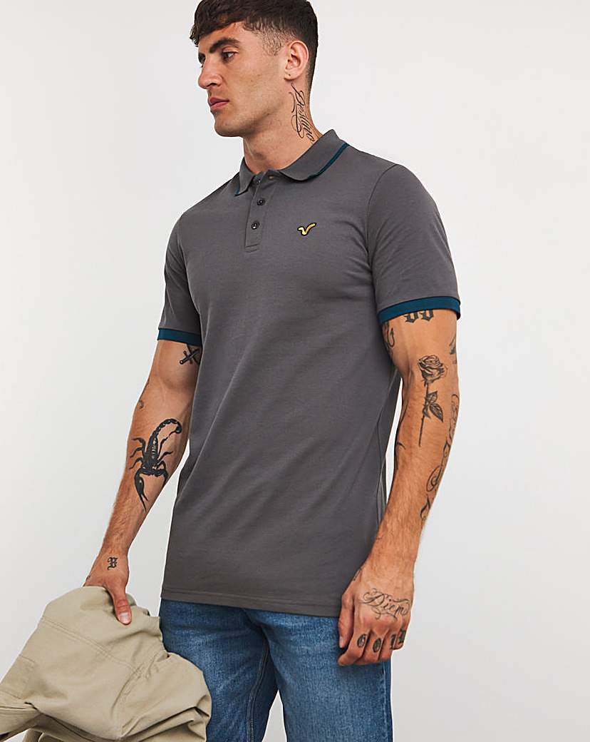 Voi Contrast Collar Polo Long Length