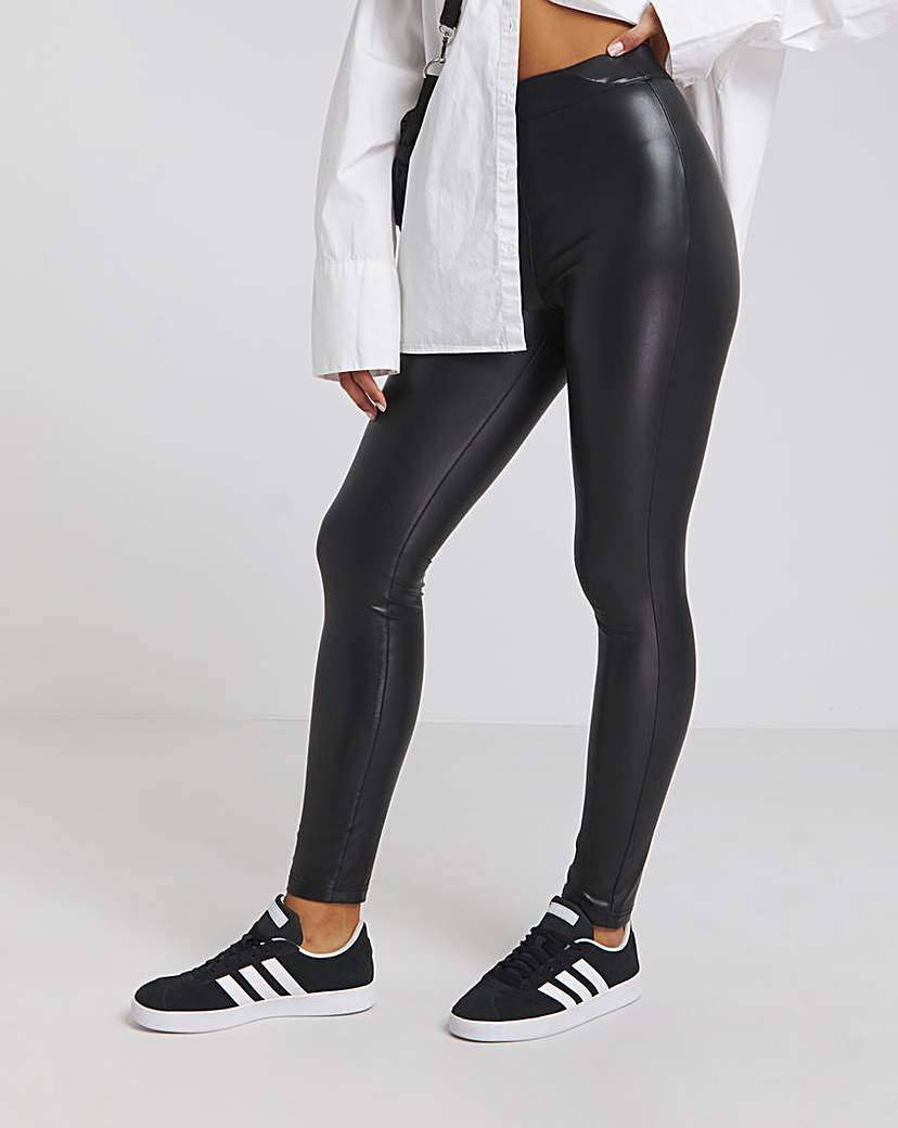 Black PU Leggings