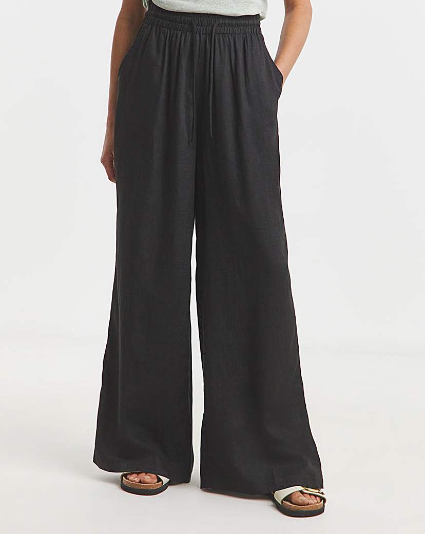 Linen Wide Leg Trousers