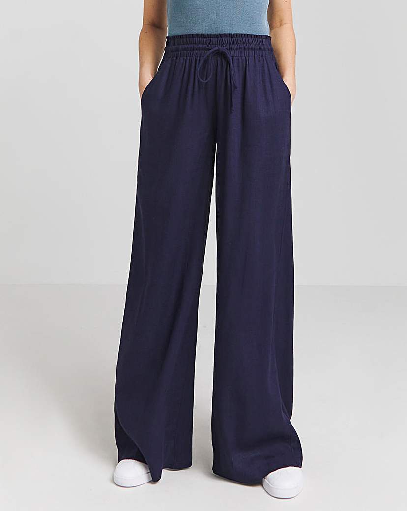 Linen Wide Leg Trousers