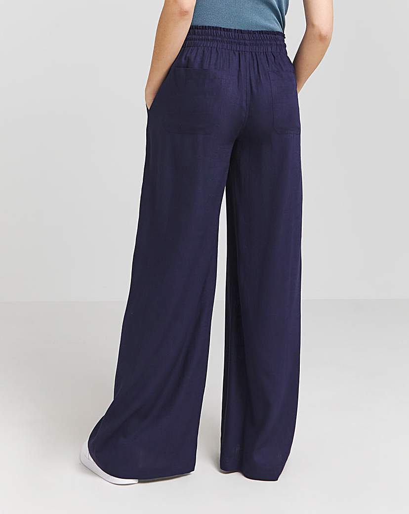 Linen Wide Leg Trousers
