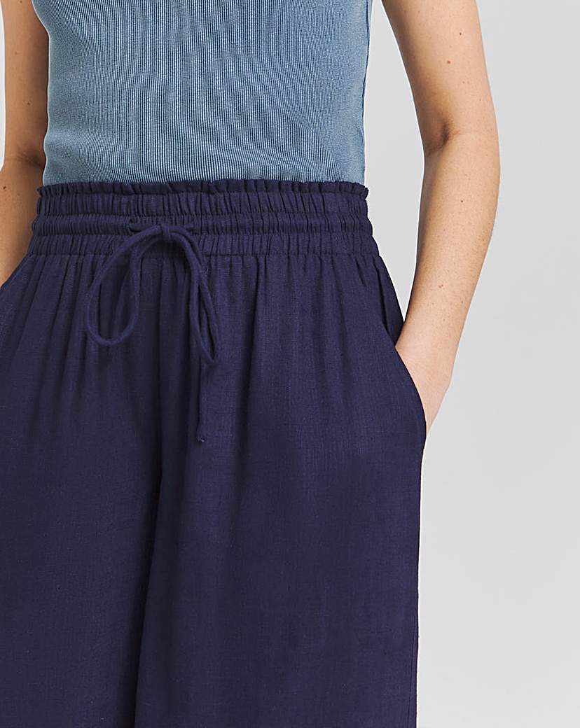 Linen Wide Leg Trousers