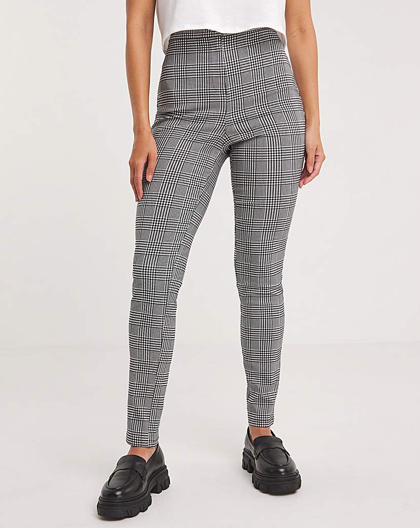 High Waisted Skinny Trousers in Stretch
