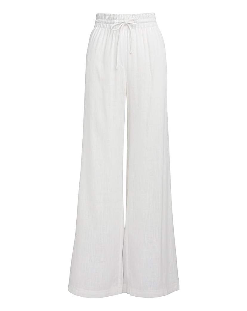 Linen Wide Leg Trousers