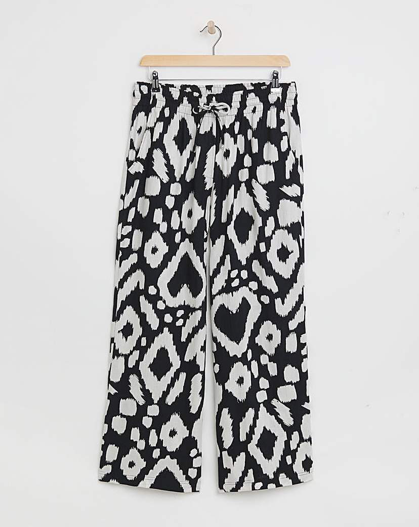 Linen Wide Leg Trousers