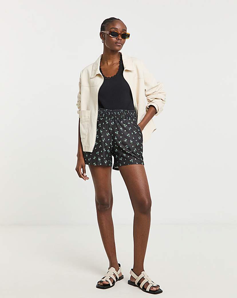 Textured Jersey Short