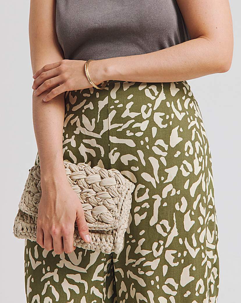 Wide Leg Woven Trousers