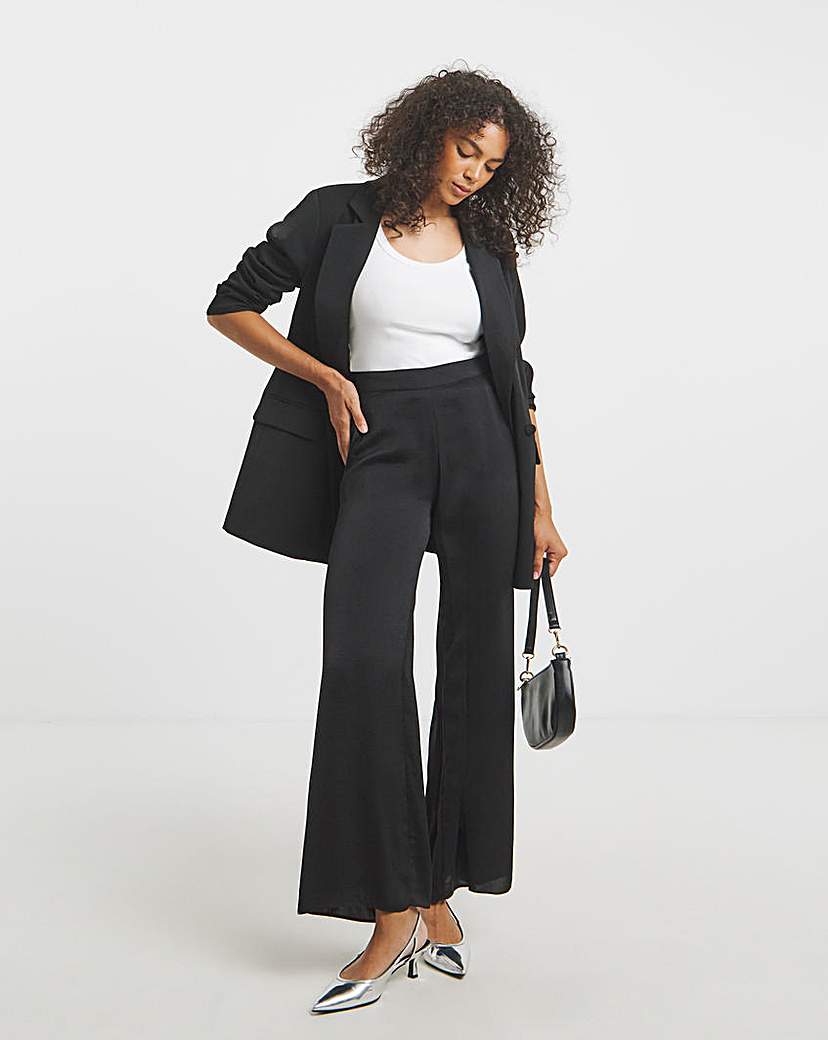 Satin Wide Leg Trousers