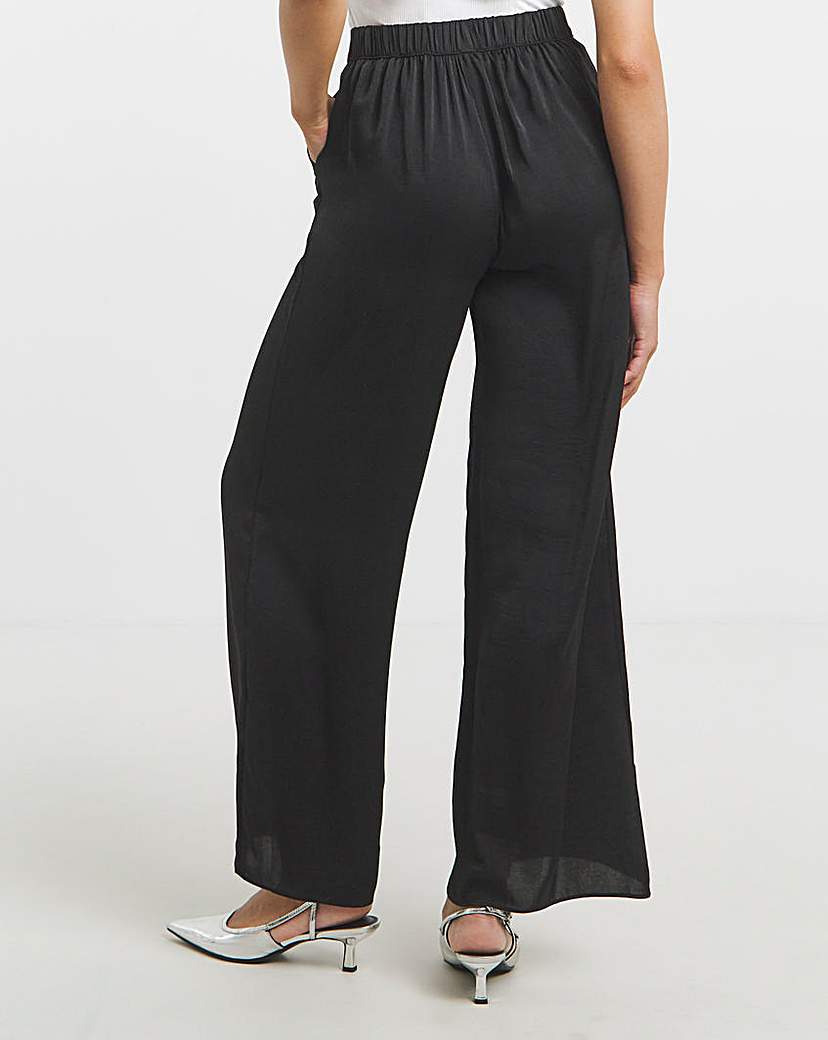 Satin Wide Leg Trousers
