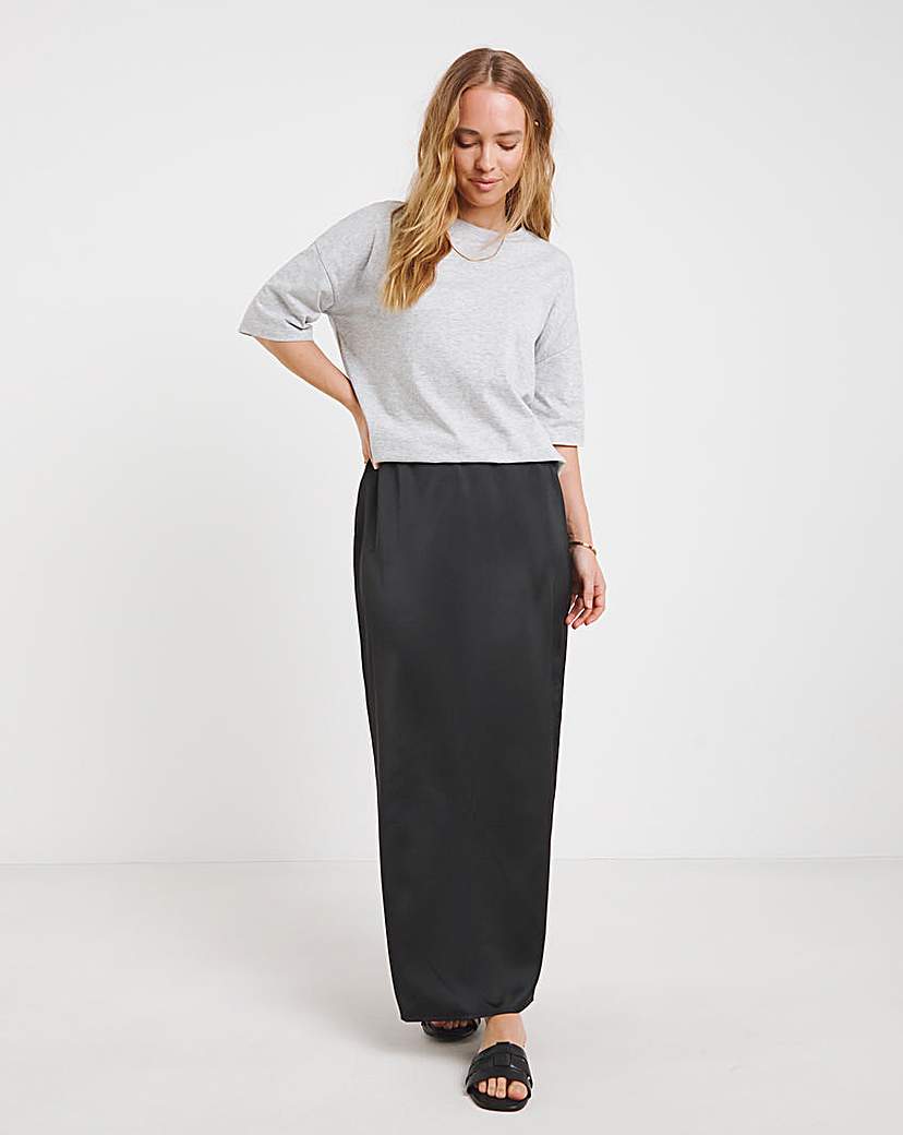 Satin Maxi Skirt