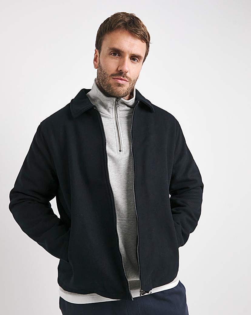 New In - Wool Collar Zip Up Jacket